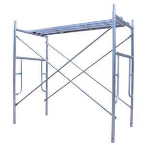 Construcción de estructura de acero galvanizado y sistema de andamio de marco europeo con base de gato en andamio eléctrico
