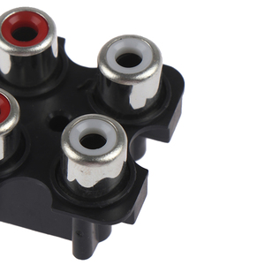 OEM 2pcs 4路6Pin RCA母音频视频插头AV同心插座连接器RCA/AV插座 - Product Image 1