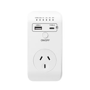 AU Plug New Smart presa di temporizzazione Controller automatico spegnimento programmabile conto alla rovescia interruttore con USB Type-C - Product Image 1