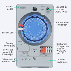 AC 110V 220V DC 12V 24V Digitaler Timer-Schalter LED-Anzeige Zyklus Timer-Steuersc halter Einstellbare Timer-Schalter - Product Image 4