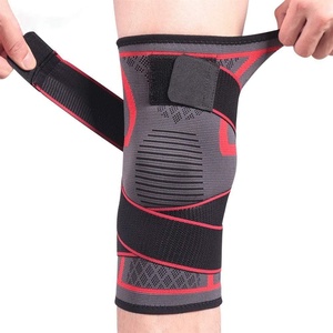 <span class=keywords><strong>Elastic</strong></span> Sports Gym Knee Support Belt com Compression Strap for Running