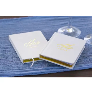 Embossed His &amp; Her <strong>Vow</strong> <strong>Books</strong> Set of 2 Gold Embossed Hard Cover Wedding Day <strong>Vow</strong> <strong>Books</strong> with Gold Gilded Pages