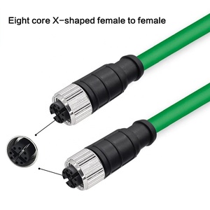 Fábrica al por mayor M12 8P X código Ethernet Cable de red Industrial blindado impermeable IP67 cadena de arrastre Cable comunicación - Product Image 4
