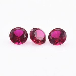 อัญมณีหลวม5A หินอัญมณีคุณภาพสูงตัดรอบทับทิมหินทับทิม - Product Image 1