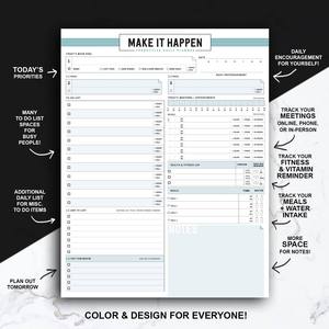 Customizable Office Weekly Planner Magnetic Do-<strong>List</strong> Notepads Self-Adhesive Premium Schedule Productive Pad Daily Memo Tear-off
