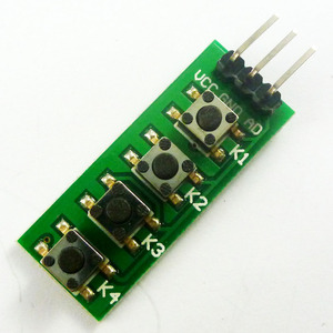 3.3V 5V KC11B04 4 tasti analogici AD tastiera modulo scheda tastiera porta ADC tastiera per Arduino MEGA2560 ARM AVR PIC - Product Image 4