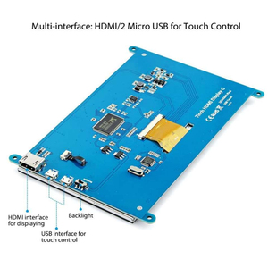 Raspberry Pi Touchscreen LCD-Monitore 7 Zoll HD-MI LCD-Display 1024x600 Kompatibel mit Raspberry Pi Window 10 8 7