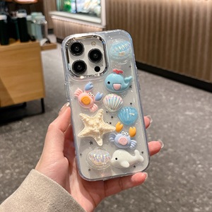 Lüks 3D damla tutkal küçük balık tasarım silikon cep telefonu kılıfı lüks kabuk geri - Product Image 4