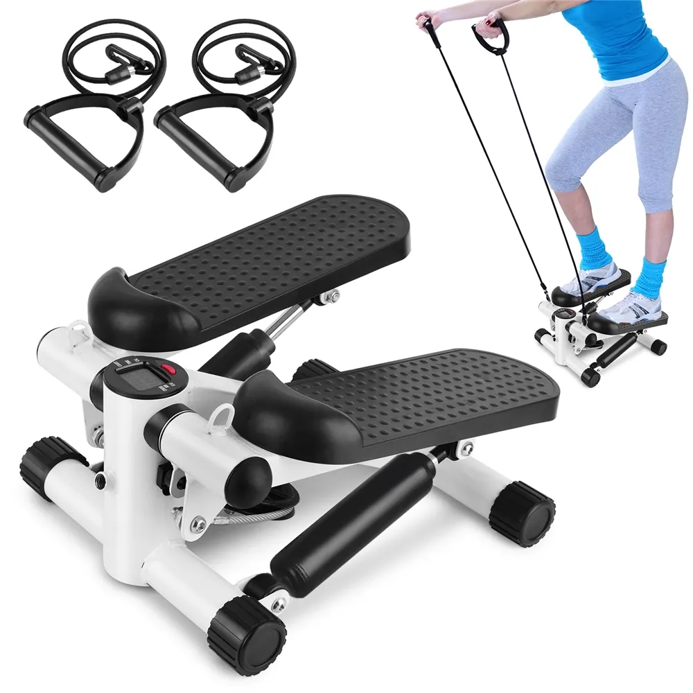 Home Yoga Fitness Mini Trap Stepper Gym Slanke Been Verliezen Gewicht Kant Stepper Trainer Trap Stepper Met Weerstandsbanden