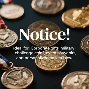 定制OEM品牌纪念品空白挑战硬币企业礼品40毫米黄铜双色硬币空白可雕刻