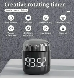 Küche 199 Minuten Countdown Großer visueller digitaler Timer Silent Classroom Count-up Stoppuhr Mechanischer Batterie-Timer - Product Image 4