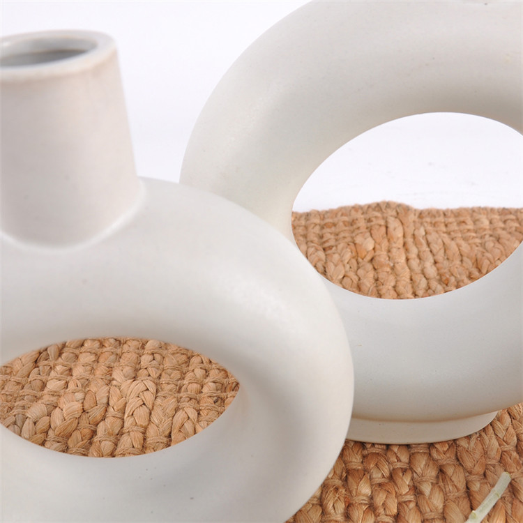 White ceramic vases nordic minimalism style decoration for centerpieces kitchen office vase decoration for home