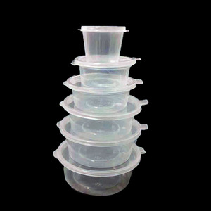 Özelleştirilmiş Mini taze biyobozunur plastik sos kaplar 1oz 1.5oz 2oz 3oz 4oz 5oz PP sos kabı kapaklı - Product Image 1