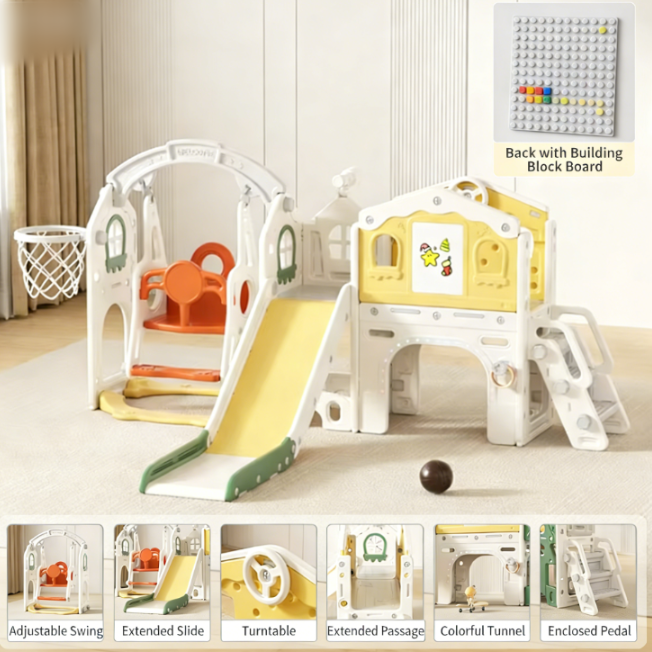 Slide swing aisle frame telescope light band collar green yellow