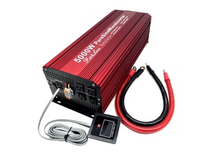 Fit4Less-inversor de onda sinusoidal pura de 5000W, entrada de CC 12V o 24V o 48V a salida de CA 110V, Ca V con USB y pantalla remota LCD - Product Image 6