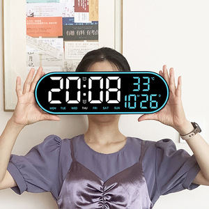 15 pollici di grande luminosità regolabile conto alla rovescia LED digitale orologio da parete con telecomando - Product Image 2