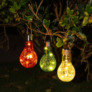 แผงไฟพลังงานแสงอาทิตย์ LED ทรงกลมแบบแขวนกันน้ำได้หลอดไฟ LED กลางแจ้งรูปทรงกลมได้รับการรับรองจาก ROHS - Product Image 1