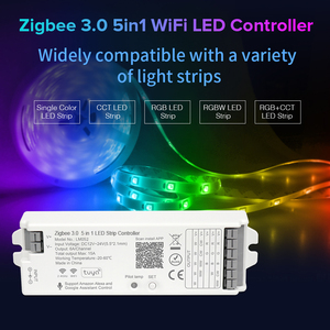 Zigbee 3,0 Wi-Fi 2,4 ГГц светодиодный контроллер 5 в 1 совместим с H-ue Bridge Tuya Dual Mode Gateway Smart Things Alexa