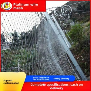 ตาข่ายป้องกันภัยพิบัติทางธรณีวิทยาบนเนินเขา SNS ตาข่ายลวดเหล็กยืดหยุ่นสีดำ สำหรับป้องกันหินร่วง - Product Image 3