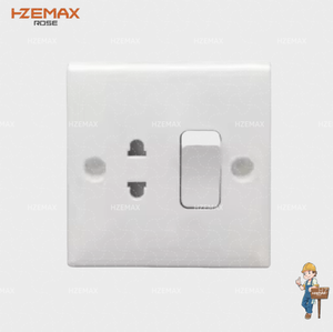 Bianco 45*45mm casa Multi elettrico 2-4 Pin Multi funzione Max voltaggio 220v 10a con interruttore a parete e presa