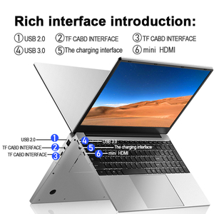 Ordenador portátil I7 I5 de 15,6 pulgadas con Teclado retroiluminado, Notebook I7 4500U para videojuegos