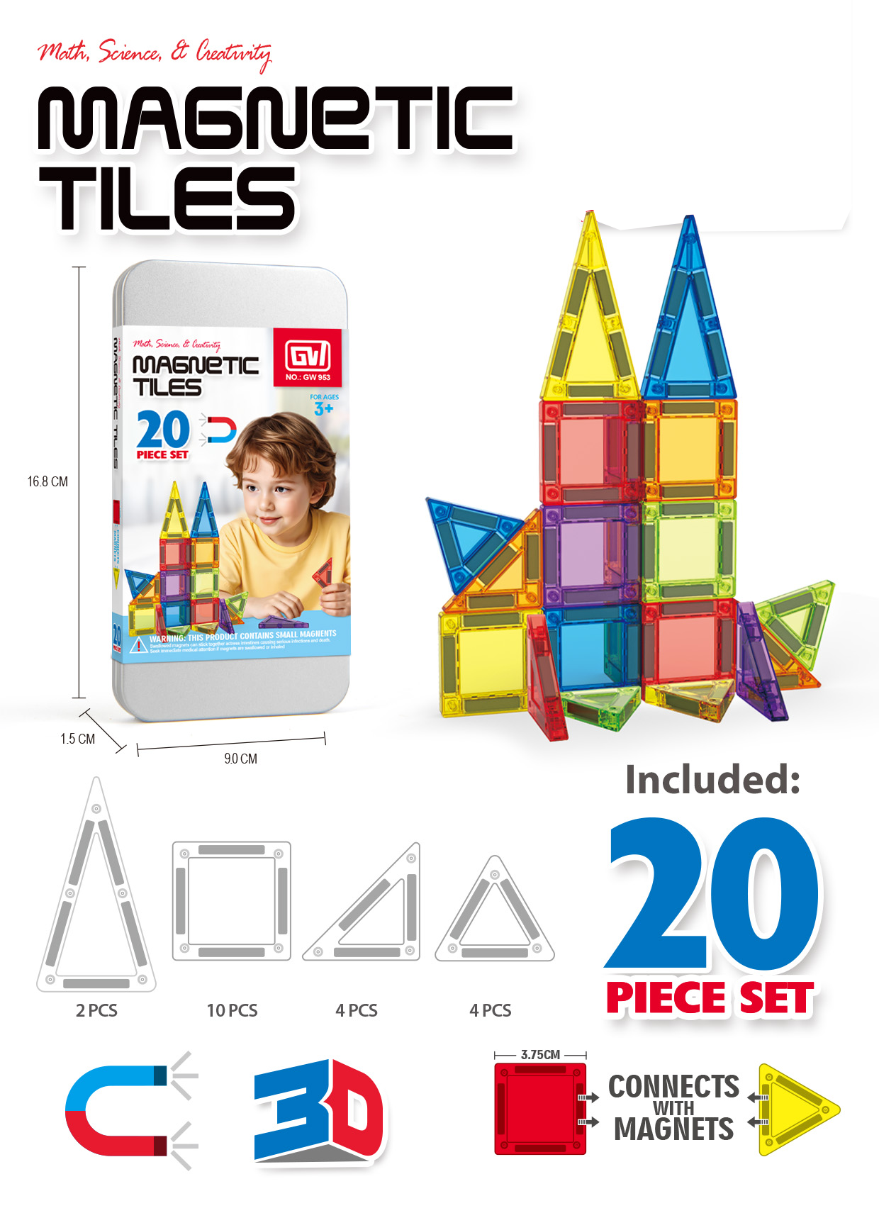 20 pièces