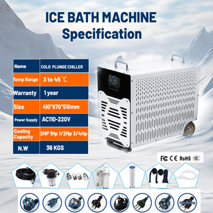 1 Hp Ice Water <strong>Chiller</strong> Cold Plunge Water Cooling System Ice Bath With <strong>Chiller</strong> and Filter Wifi <strong>Control</strong> 1000L Tub