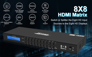 TESmart ODM OEM <strong>8</strong> X <strong>8</strong> <strong>HDMI</strong> <strong>Matrix</strong> <strong>Switcher</strong> for Surveillance Systems HDCP 1.4 EDID RS232 LAN 4K30Hz <strong>HDMI</strong> <strong>Matrix</strong> Switch 8x8 - Product Image 2