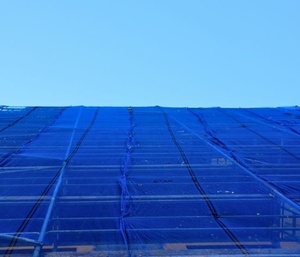 HDPE пластиковая сине-зеленая защитная сетка для строительных лесов - Product Image 4