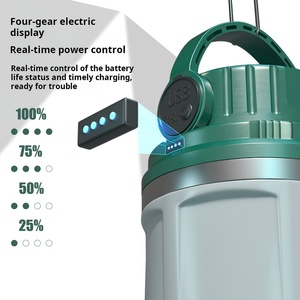 Di động năng lượng mặt trời LED cắm trại đèn có thể điều chỉnh độ sáng có thể sạc lại câu cá đèn lồng cho đi bộ đường dài leo núi lặn & sử dụng khẩn cấp - Product Image 4