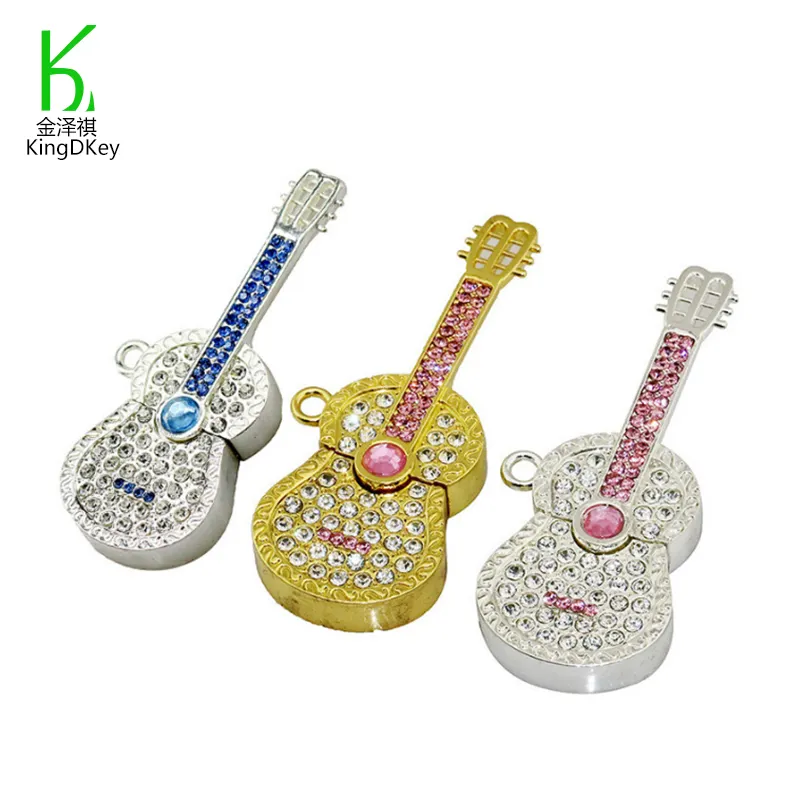 Usb 2.0 Flash Drive Guitar Metal USB Flash Drive Memory Stick Musical instrument Guitar USB