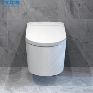 NUCA מכירה חמה פריטי כלי סניטריים אוטומטיים קערת קרמיקה שחורה חדר אמבטיה Wc אינטליגנטי בידה אסלה חכמה