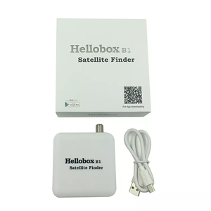 Hellobox B1-Receptor Satélite DVB S2, escanea el código QR en el paquete para instalar Android APK