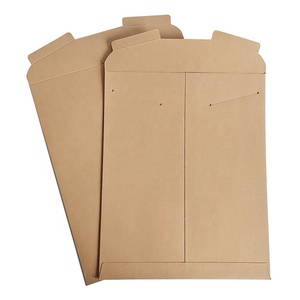 Benutzer definierte leere einfache a4 Größe Umschlag Tasche Logo gedruckt bleiben flachen Umschlag Dual Insert Tab Brief Papier umschlag - Product Image 5