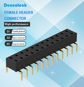 2.54mm 40ピンメスヘッダーデュアル列ボトムエントリーコネクタRaspberry Pi Zero <span class=keywords><strong>Arduino</strong></span> Nanoロープロファイルスタック可能ヘッダー - Product Image 1
