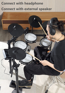 Bas davul Kick <span class=keywords><strong>Snare</strong></span> 10 inç örgü zil perküsyon pedi elektrikli davul seti elektronik davul seti ile bagetler