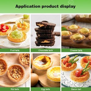 Automatic Portuguese Egg Tart Make Wrapper Machine Stainless Steel 220V Bake Shell Custard <strong>Form</strong> <strong>Crust</strong> Shape Press <strong>New</strong> Condition - Product Image 6
