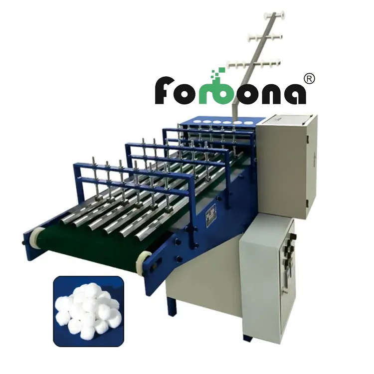 Forbona-fabricante de China, nuevo producto 2021, totalmente automático, tampones, máquinas de fabricación de bolas de hilo de algodón
