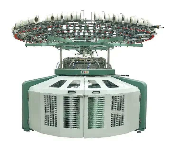 Máquinas de tejer semiautomáticas circulares de Jersey único de alta productividad LEADSFON
