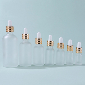 <strong>Empty</strong> Cuticle Oil Body Oil Container <strong>5ml</strong> <strong>10ml</strong> 15ml <strong>20ml</strong> <strong>30ml</strong> 50ml 100ml Frosted Glass Serum Dropper <strong>Bottle</strong> With Golden Sand Top - Product Image 3