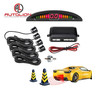 Kit de radar de respaldo inverso con pantalla LCD Digital de alta precisión, 4 sensores, sistema de advertencia anticolisión