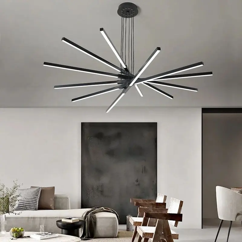 Plafonnier LED suspendu au design moderne, luminaire décoratif d'intérieur, idéal pour un salon ou une salle à manger, nouveau modèle de