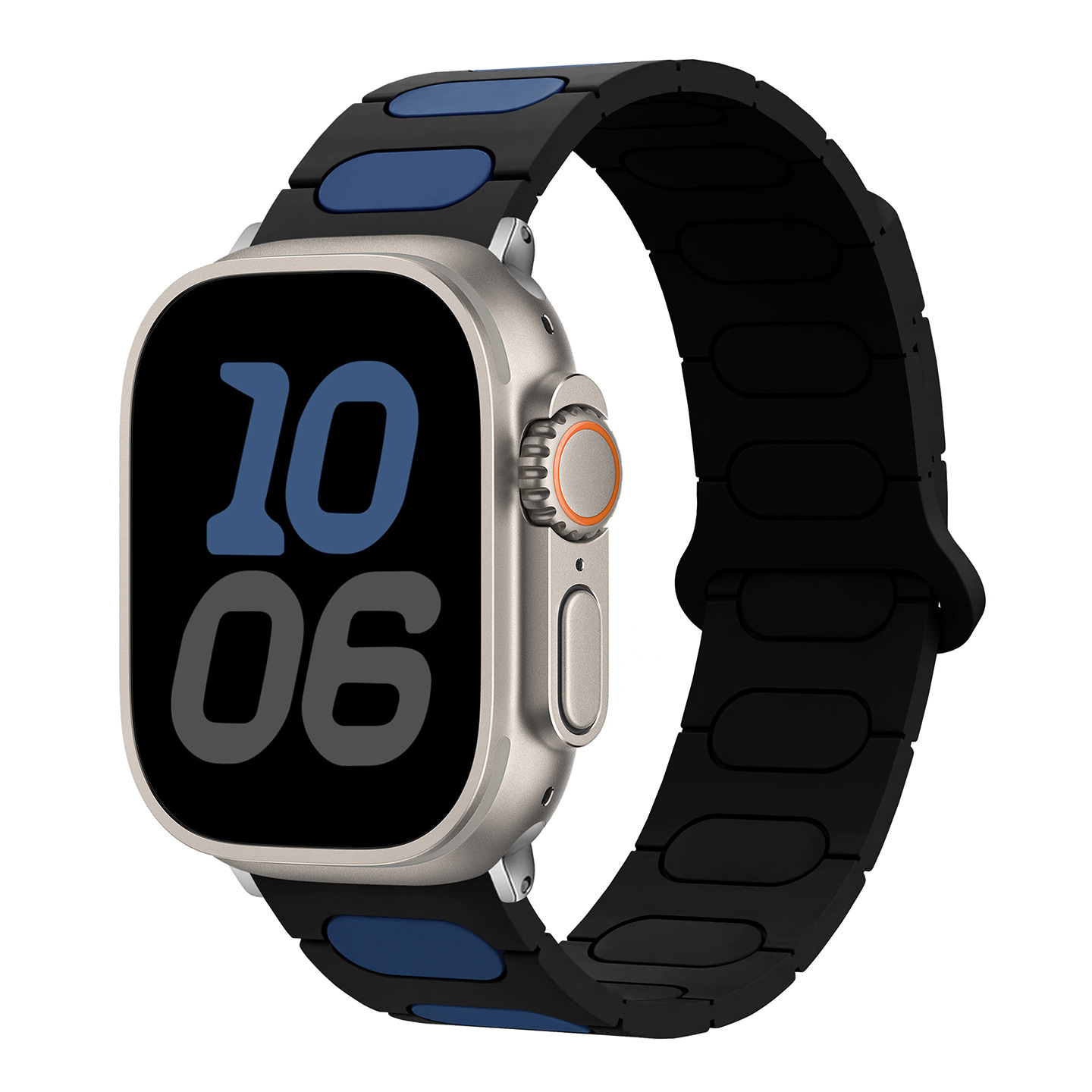 Noir avec bleu nuit (bracelet de montre uniquement)
