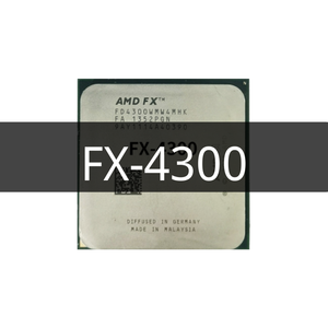 FXシリーズFX-4300 FX 4300 3.8GHzクアッドコアCPUプロセッサFD4300WMW4MHKソケットAM3