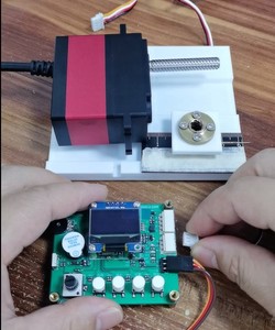 RobotGeek 60KG Metal RC Servo Motor Test Board 0-360 Continuous Rotation with Magnetic High Torque Remote <strong>Controlled</strong> Hobby Servo