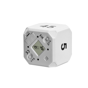 Nuovo Timer per il conto alla rovescia per Mini LCD a forma di cubo personalizzato con Timer elettrico digitale per la cottura rotante con facile impostazione ribaltabile - Product Image 6