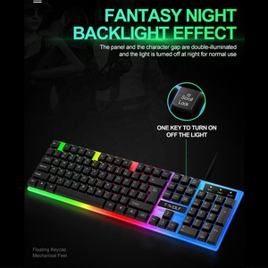 VONN TF230 Wholesale Custom Gaming Ergonomic <strong>Keyboard</strong> <strong>and</strong> <strong>Mouse</strong> Set Wired Gamer <strong>Keyboard</strong> Backlit RGB <strong>Computer</strong> <strong>Desktop</strong> Laptop - Product Image 5