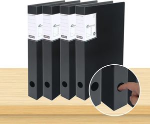 A4 4-ringsmap met hendel, archiefmap, kantoorartikelen, op maat gemaakte map, plastic kartonnen rapportomslag, 4 gaten - Product Image 5