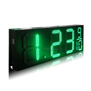 PUUSLED 18 pollici colore verde 7 segmenti numeri digitali ha portato i segni dei prezzi per la stazione del petrolio segni dei prezzi del gas di controllo remoto del prezzo del gas - Product Image 1