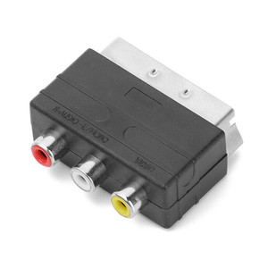 SYYTECH High Quality DVD <strong>Scart</strong> <strong>to</strong> 3 <strong>RCA</strong> Transfer Converter Port for PS4 Nintendo WII Game Controller Console Gamepad Accessories - Product Image 1